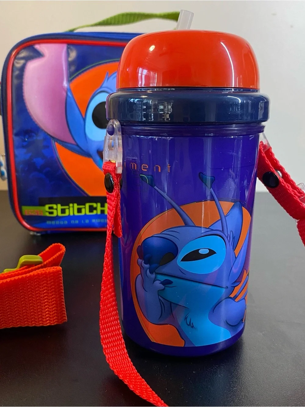 Disney Lilo & Stitch Insulated Lunch Box & Water Bottle Set Retro